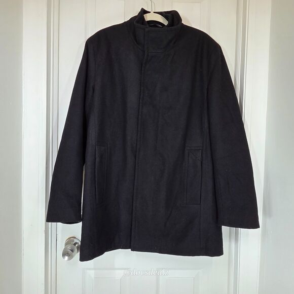 Marc New York Other - Marc New York Black Overcoat Wool Blend Men's Large
